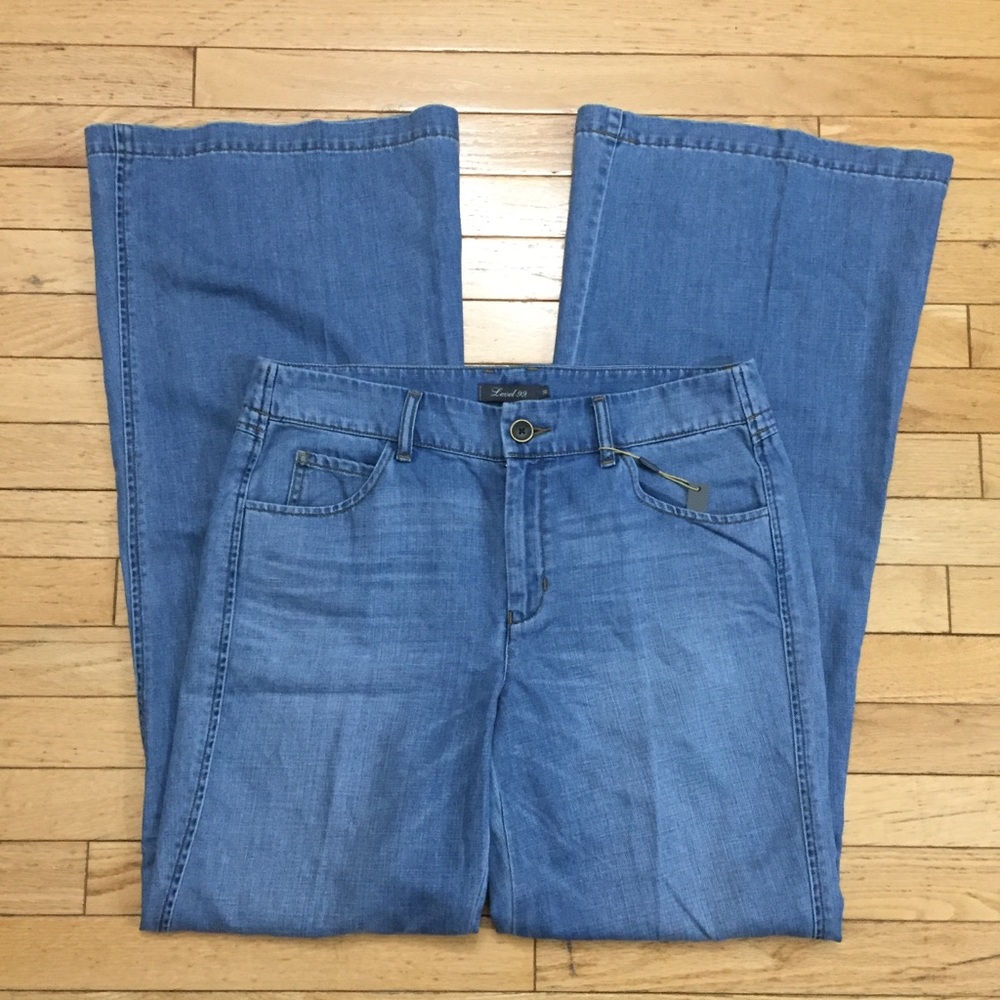 Anthropologie Level 99 Wide Leg Jeans Size 30- NEW